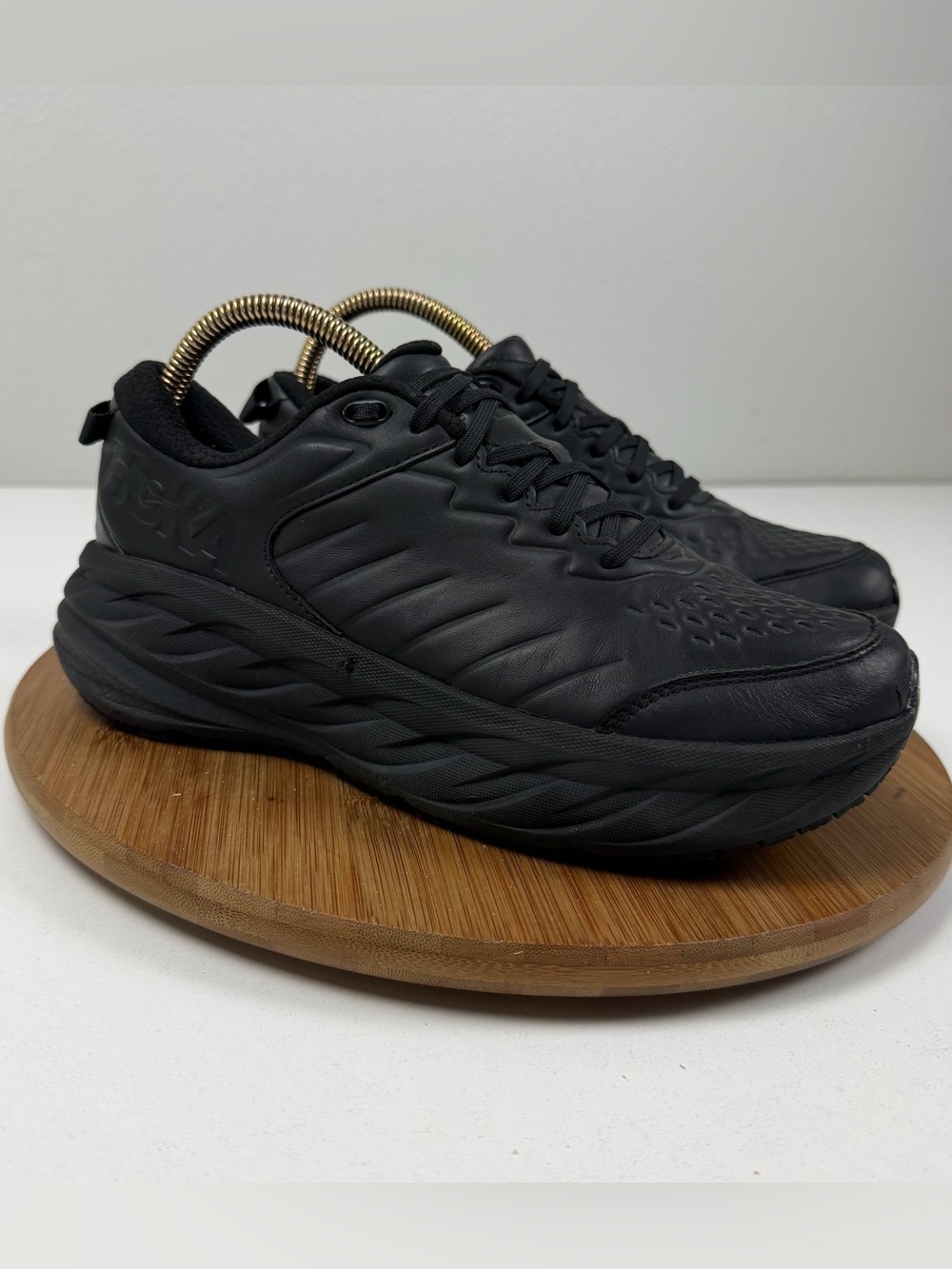 Hoka Bondi SR Men's All-Black Cushioned Sneakers